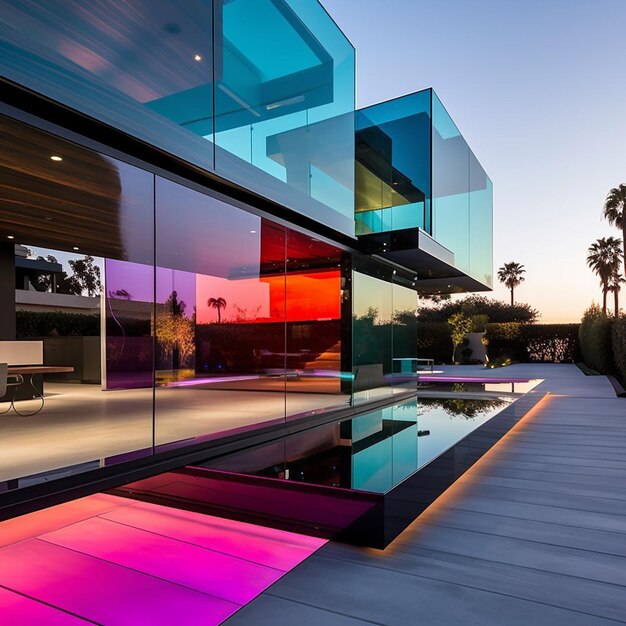 Futuristic interior concept home design