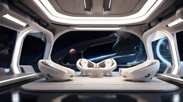 Photo futuristic interior