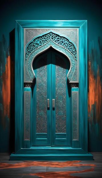 Photo futuristic islamic mihrab