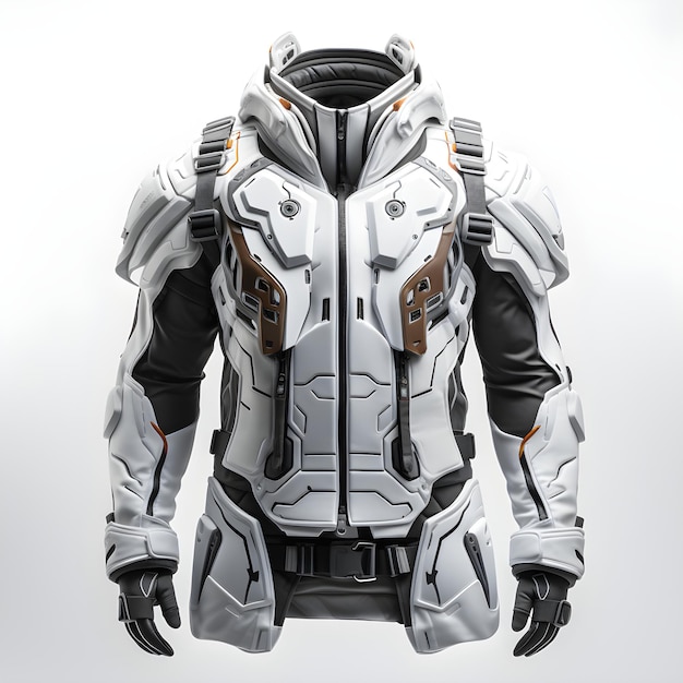 Futuristic Jacket Suit Model Technology