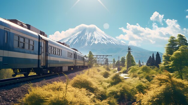 futuristic japan techology train