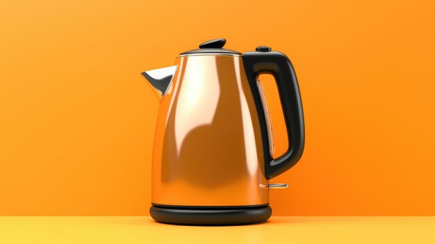 Futuristic kettle background color hd generative ai