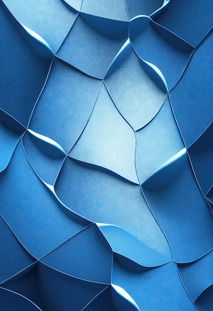 Futuristic kiebra background of geometric 3d shapes of neon color