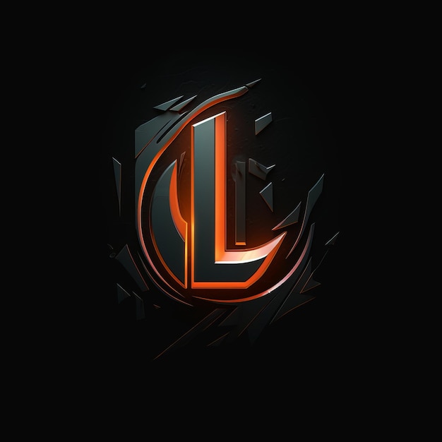 Photo the futuristic l a bold logo for a young gamer