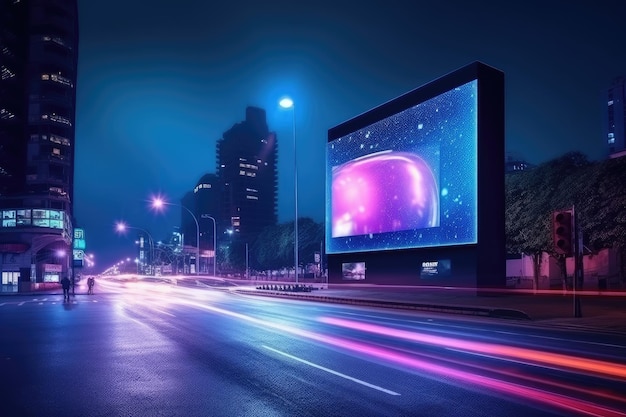 Futuristic led billboard screens