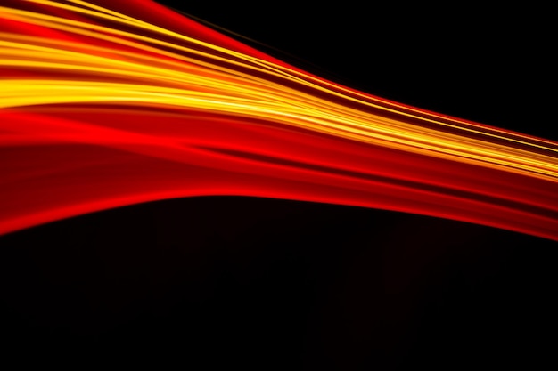 Futuristic light wave of energy with elegant glowing lines banner design abstract modern technology