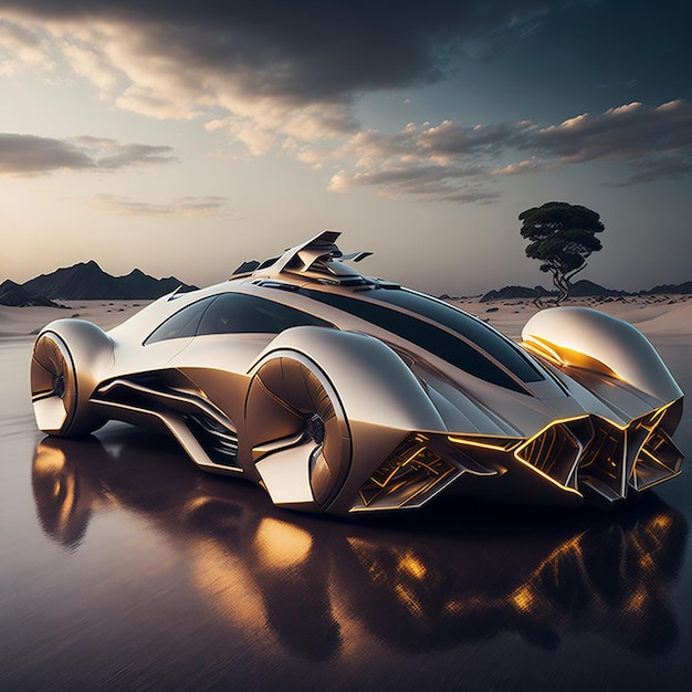 Photo futuristic luxury car