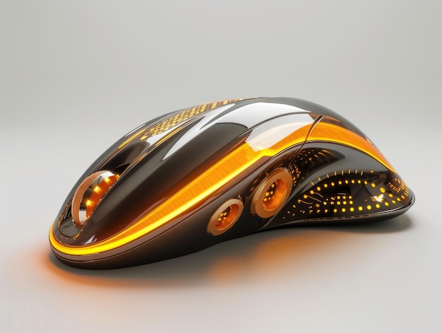 Futuristic luxury computer mouse AI generative