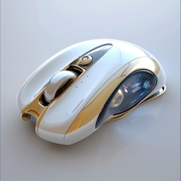 Futuristic luxury computer mouse AI generative