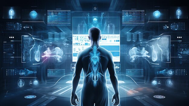 Premium AI Image | Futuristic Medical Technology Research Scientists ...