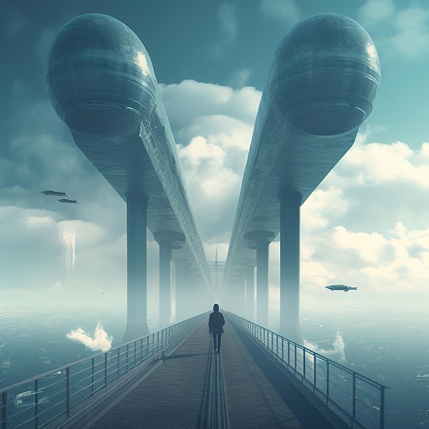 Futuristic megastructure