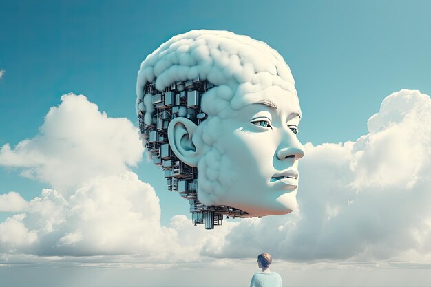 The Futuristic Merge Exploring the Photo AI Cloud with Robot Head Integration