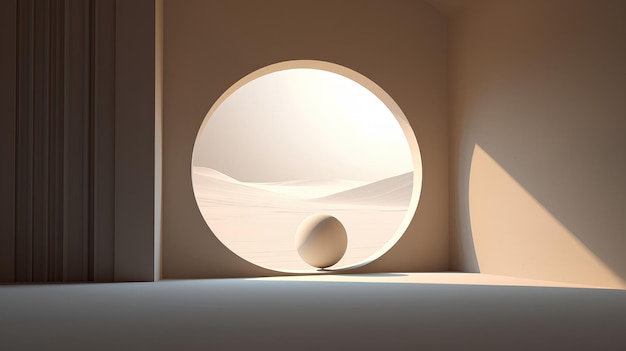 futuristic minimalist saga room landscapes