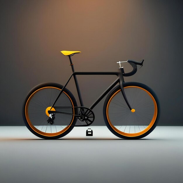 Футуристический современный дизайн концепции велосипеда Генеративный ИИ