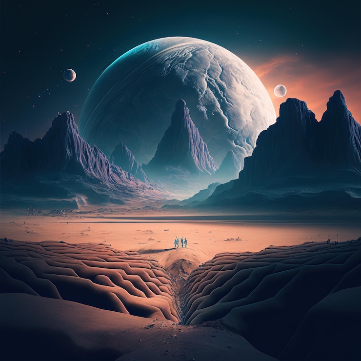 futuristic moonscape 717440 2514