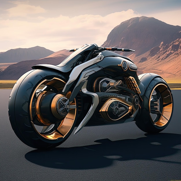 Futuristic Motorcycle