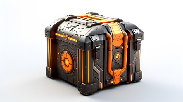 Futuristic mystery loot box