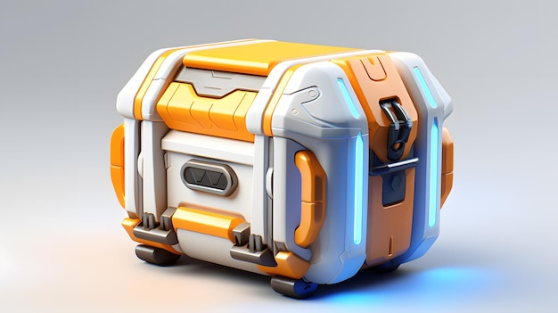 Futuristic mystery loot box