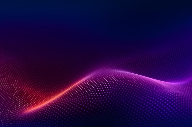 futuristic neon gradient particle wave background