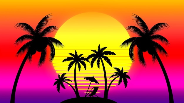 futuristic neon landscape 1980s style retro abstract rpg gaming rpg background digital mountains