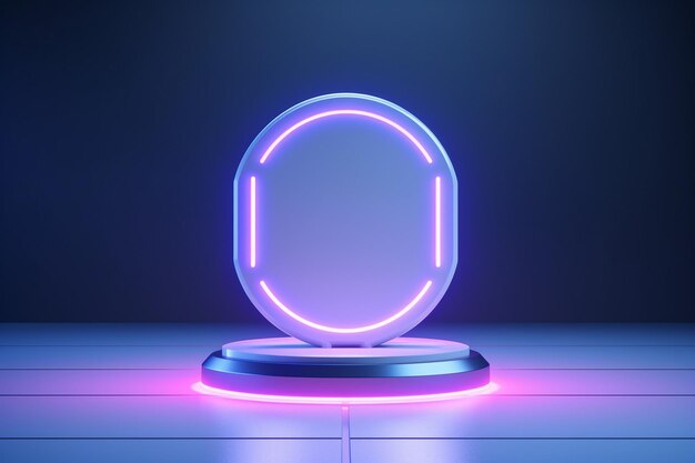 Futuristic pedestal