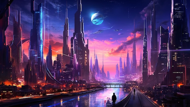 Futuristic planet