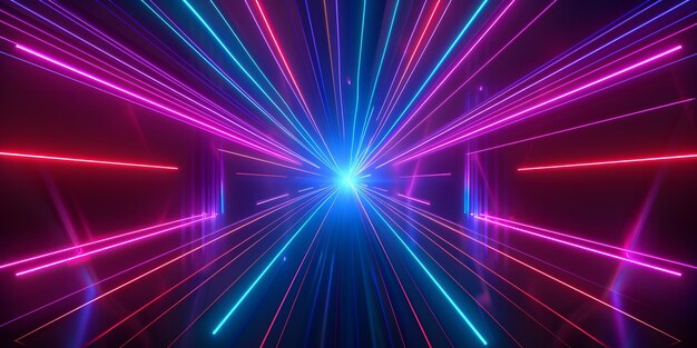 futuristic purple abstract fluorescent technology blue line background