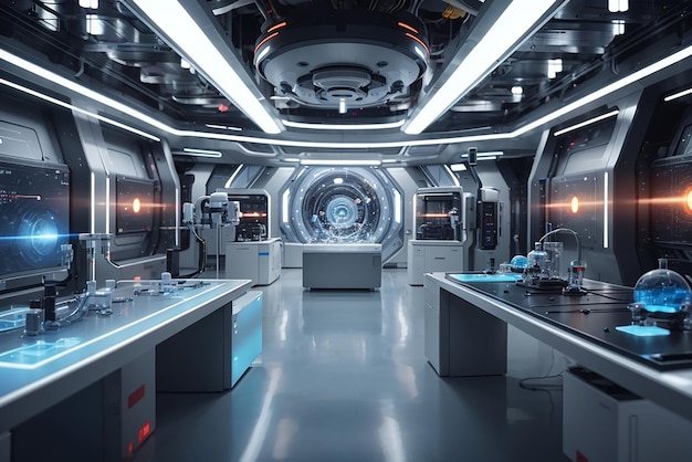 Futuristic Quantum Communication Lab