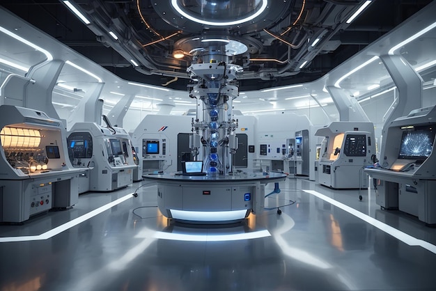 Futuristic Quantum Communication Lab