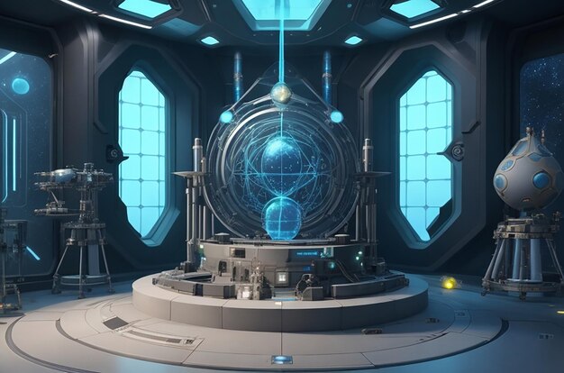 Futuristic Quantum Cosmic Artifacts Lab