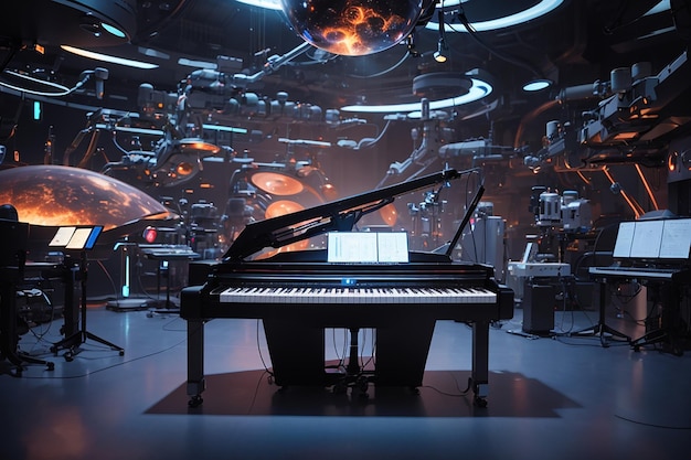 Futuristic Quantum Cosmic Film Score Lab