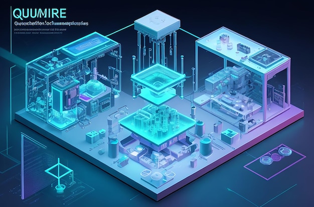 Futuristic Quantum Materials Manufacturing Lab