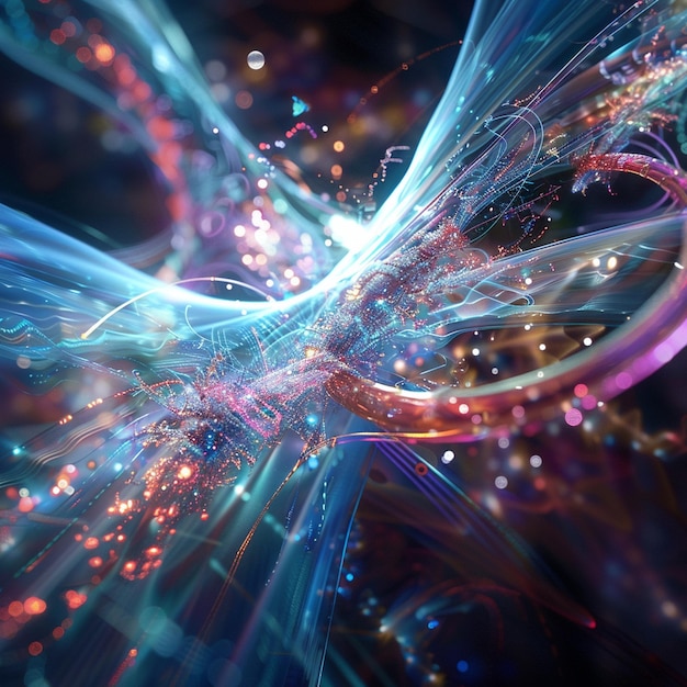 Futuristic Quantum Mechanics Visualization