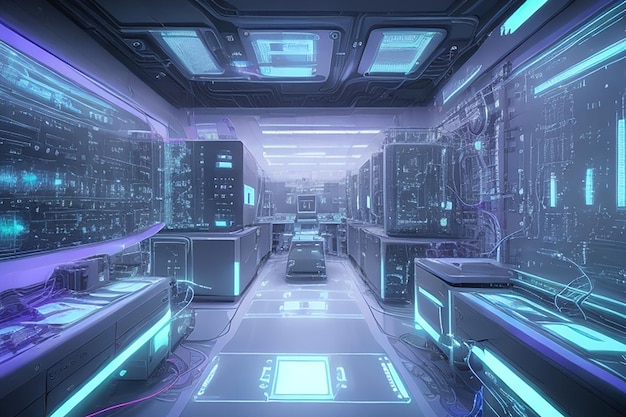 Futuristic Quantum Quantum Computing Lab