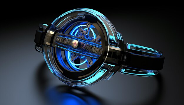 Photo futuristic quantum watch design creative 3d realistic render