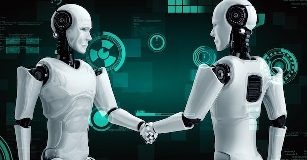 産業工場のための未来的なロボット 人工知能 ヒューミノイドAI