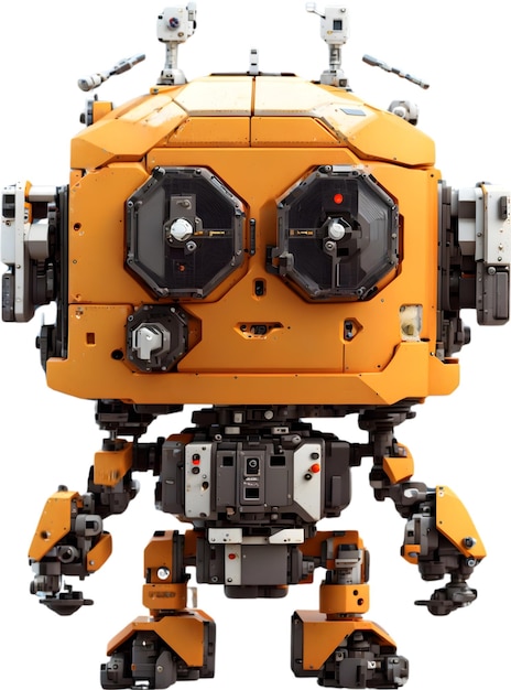 futuristic robot design mechanical android character hitech robotic figure robot mascot aipowe