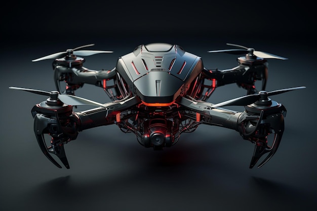 The Futuristic Robot Drone