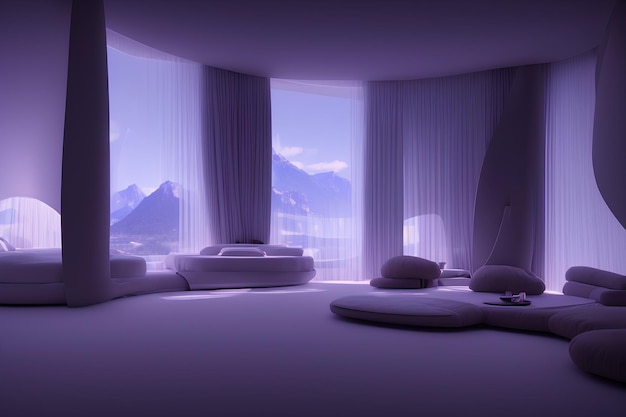 Futuristic room, product view