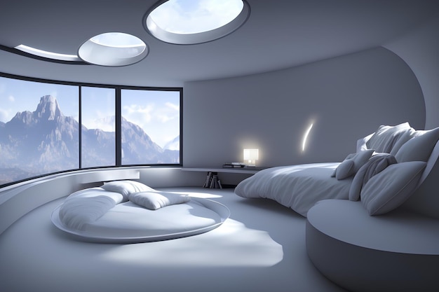 Futuristic room, product view