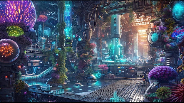 a futuristic sci fi futuristic illustration