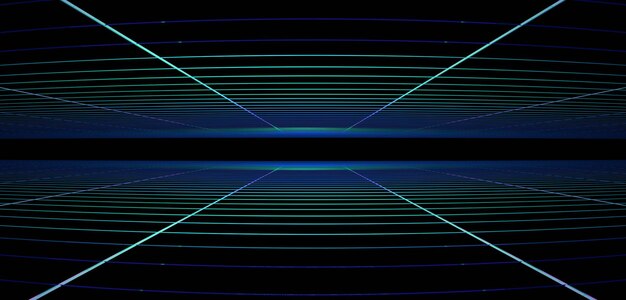 Photo futuristic sci fi technology grid 80s background 80s laser background background futuristic horizon