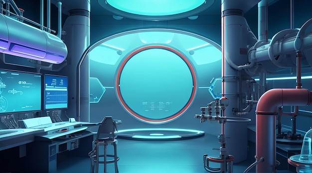 Futuristic science lab background