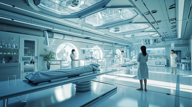 Futuristic science lab