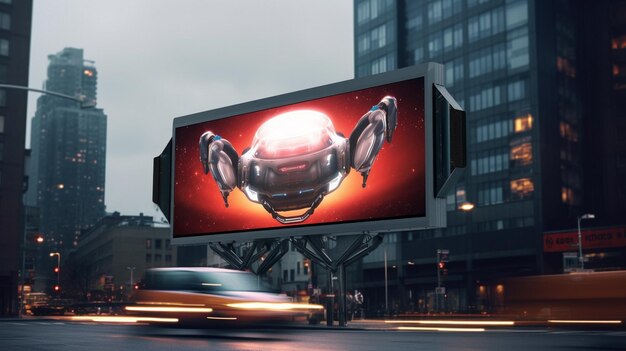 Photo futuristic screen banner