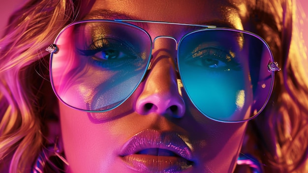 Photo futuristic shades a bold vision for fashion