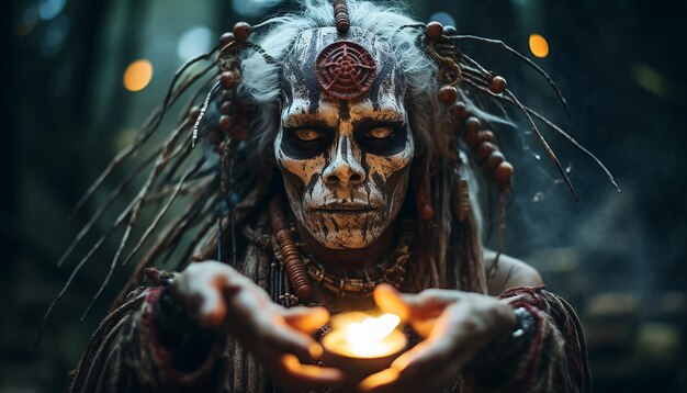 futuristic shaman ritual shamanic photography