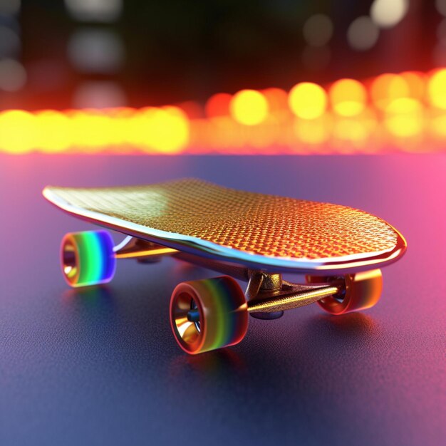 futuristic skateboard