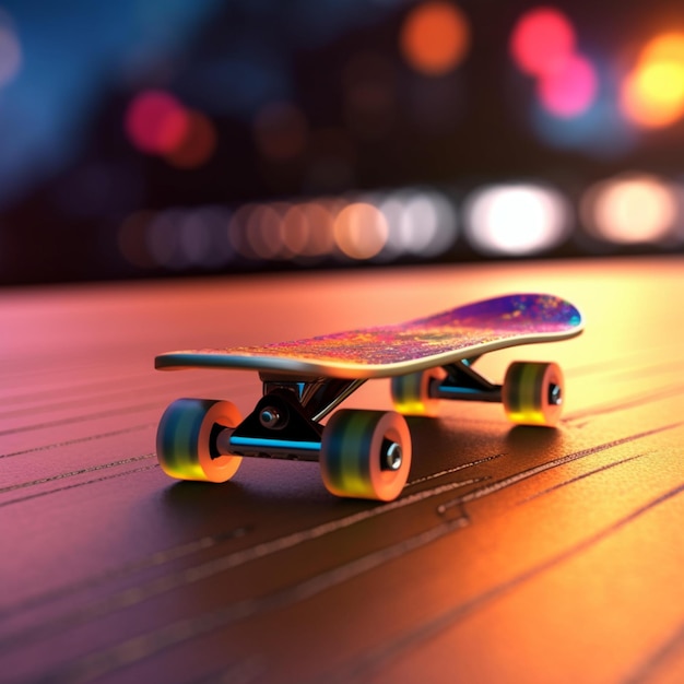 futuristic skateboard