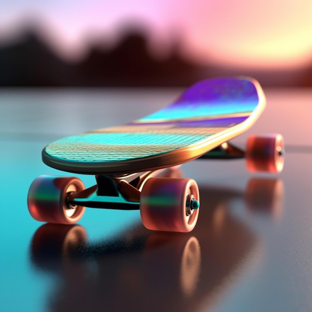 futuristic skateboard